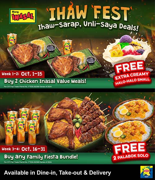 Celebrate Ihaw Fest At Mang Inasal This October