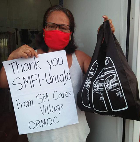 SM Foundation, Uniqlo Send Food Packs To SM Cares Villages
