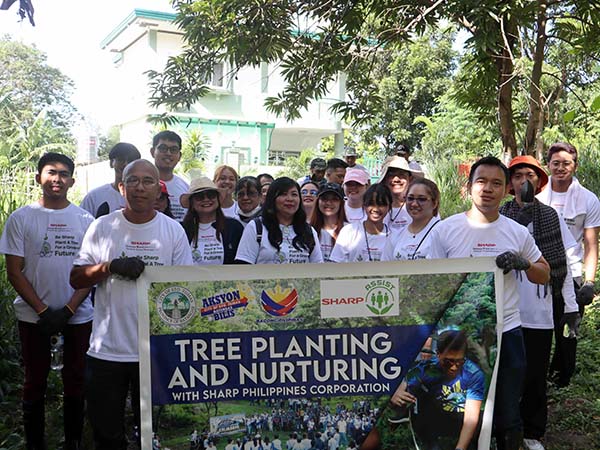 A Commitment To Greener Environment: Sharp Philippines Planted 450 Narra Trees In Mt. Makiling