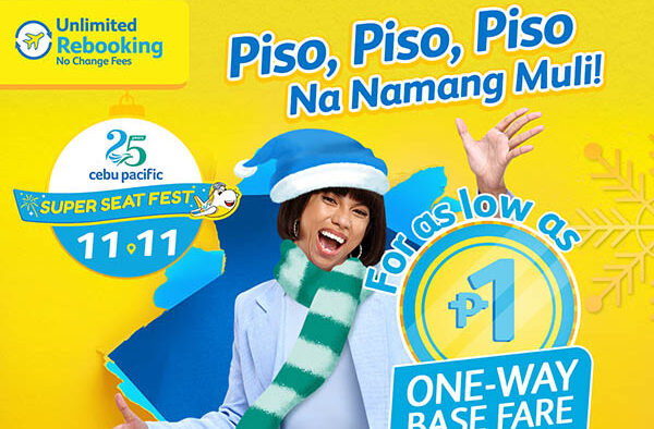 Cebu Pacific Offers Trademark P1SO Sale This 11.11