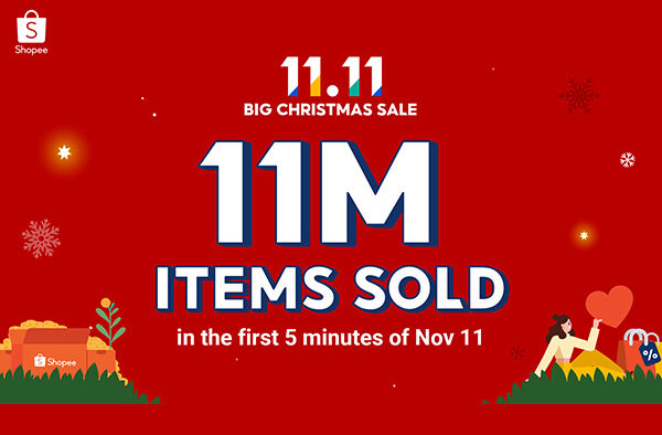 Shopee 11.11 Big Christmas Sale Enjoys A Record Start