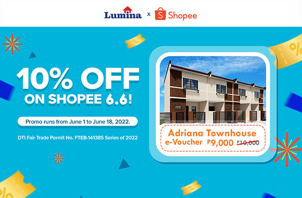 Lumina Homes Showers 10% Reservation Discount At Shopee 6.6