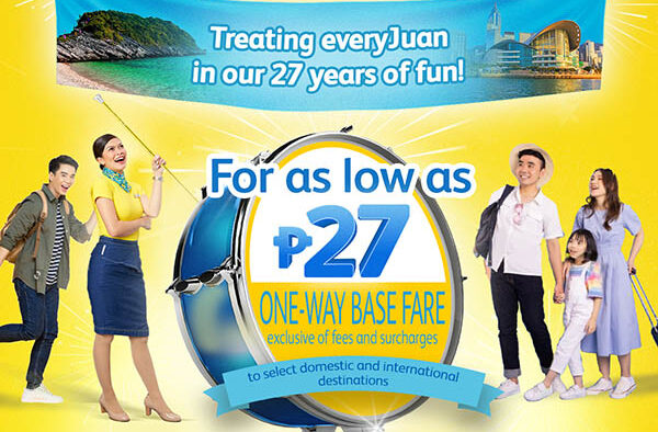 PHP 27 For 27th: Cebu Pacific Launches More Seat Sales On Anniversary Month