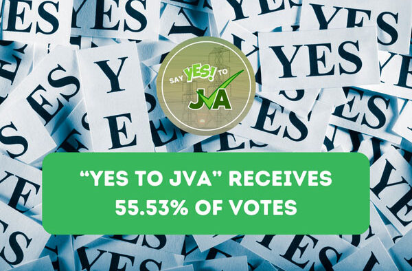 "YES To JVA" Receives 55.53% Of Votes