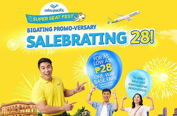 Cebu Pacific Celebrates 28th Birthday, Offers Fares As Low As PHP 28