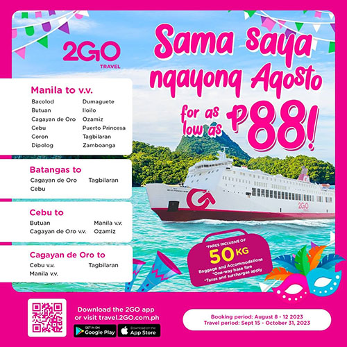 2GO Continues To Elevate Sea Travel In Service Of Philippine Travelers