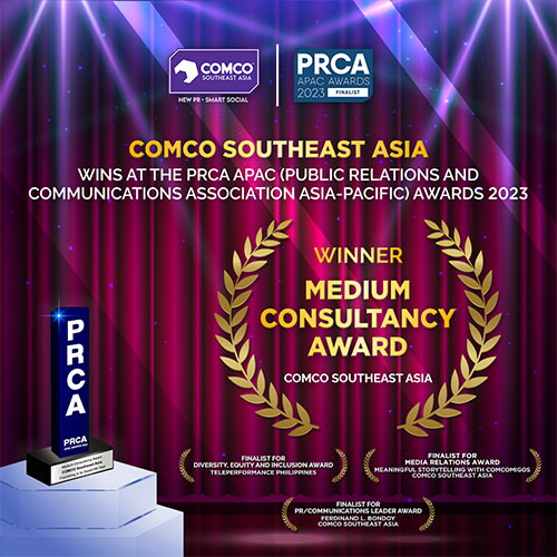 COMCO Southeast Asia Wins PR Consultancy Of The Year In Asia-Pacific