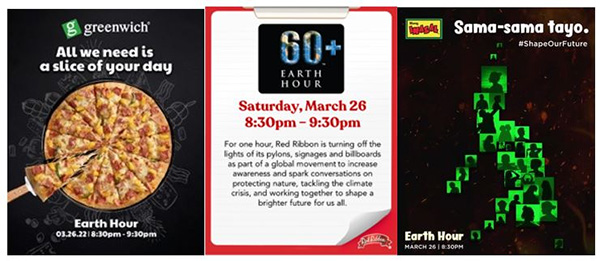 Over 2,000 Stores Of The Jollibee Group Join Earth Hour 2022