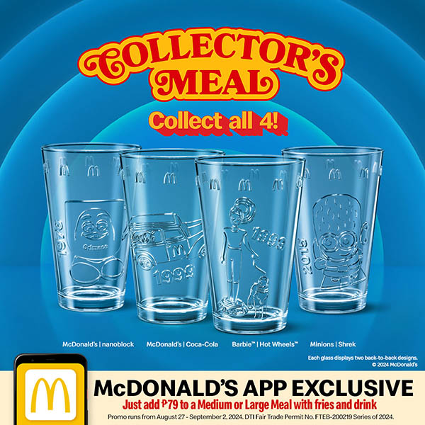 McDonald's Philippines Releases New Glass Collection  Featuring Iconic Collabs