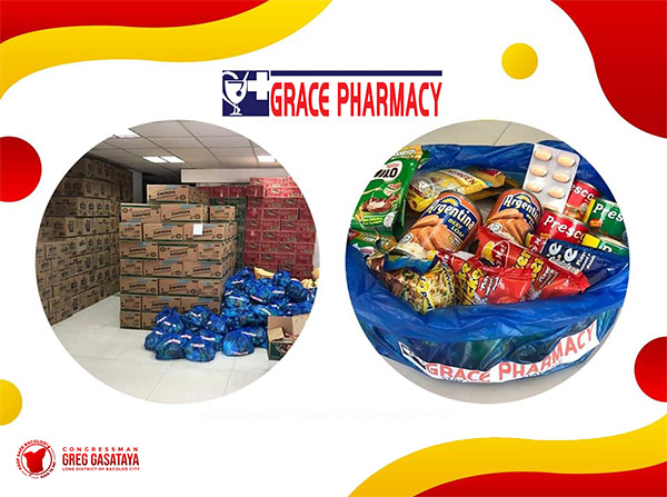 Negros Grace Pharmacy donated through Cong. Greg Gasataya