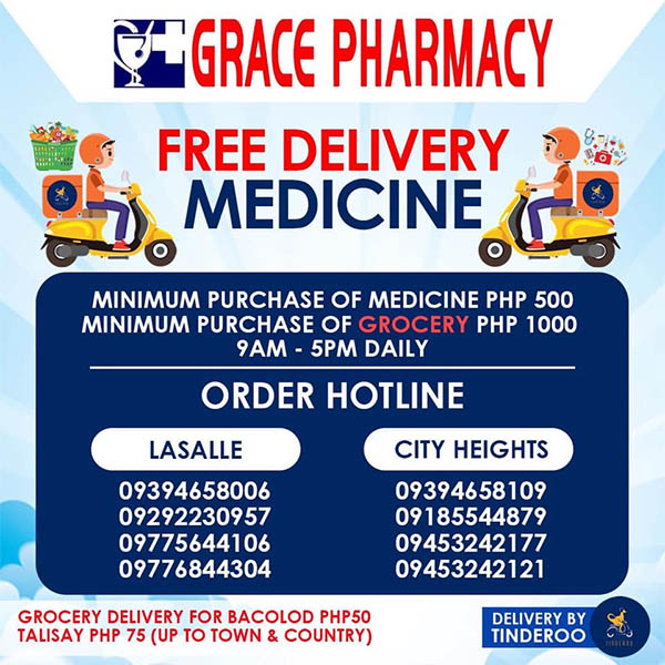 Negros Grace Pharmacy Free Medicine & Grocery Delivery