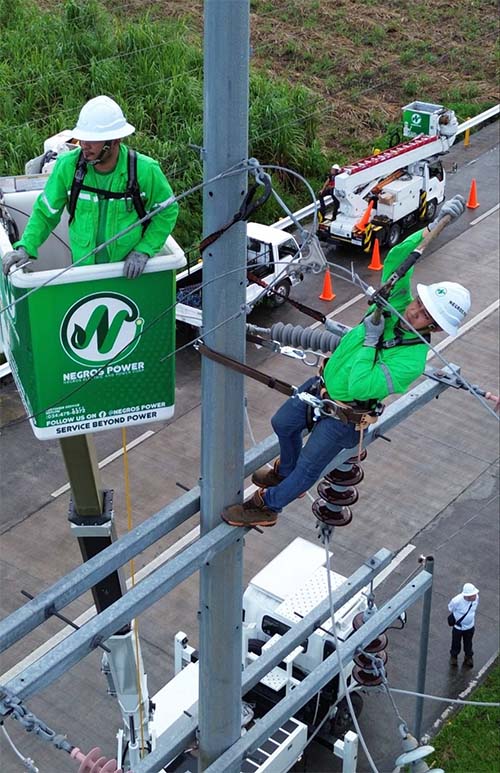 Negros Power Enhances Infrastructure With Maintenance On Bacolod-Silay Sub-Transmission Line