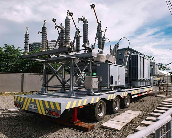 Mobile Substation From MORE Power Arrives In Bacolod City