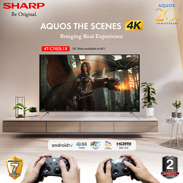 Level Up Summer Entertainment Experience With Sharp's New Aquos 4k Smart Android TV And Party Box