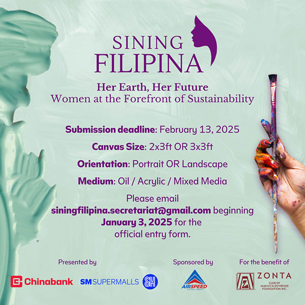 Sining Filipina 2025 Art Competition Is Now Open For Entries