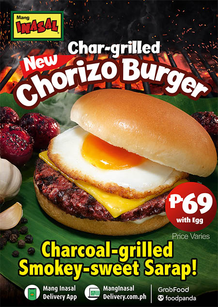 Fresh From The Grill: Mang Inasal Launches Its Char-Grilled Chorizo Burger